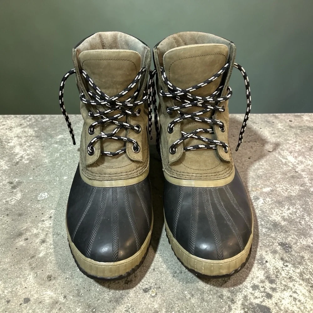 SOREL Cheyanne II Waterproof Insulated Winter Boot NM2755-383 Nori/Black Sz 10.5